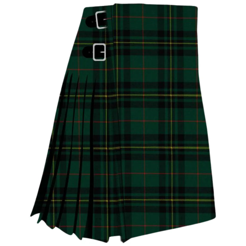 Distinctive green tartan kilts - Made to Order