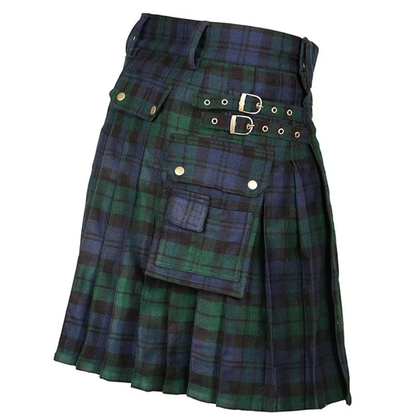 Premium Scottish Modern Tartan Utility Irish Kilt For Men - Made to Order