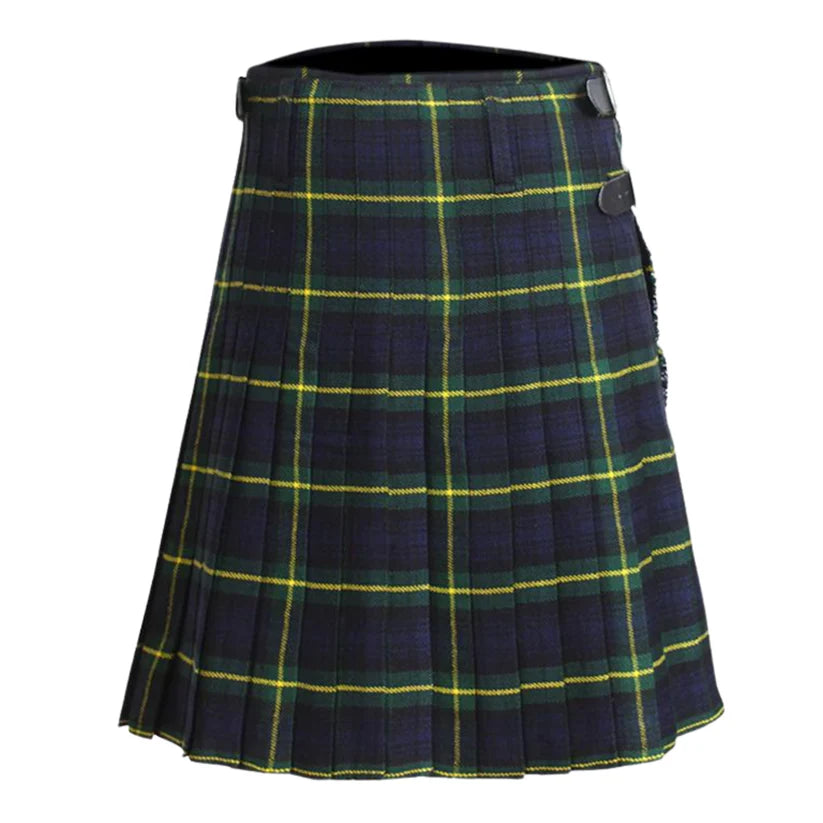 Scottish Handmade Gordon Modern Tartan Kilt – 16oz Heavyweight