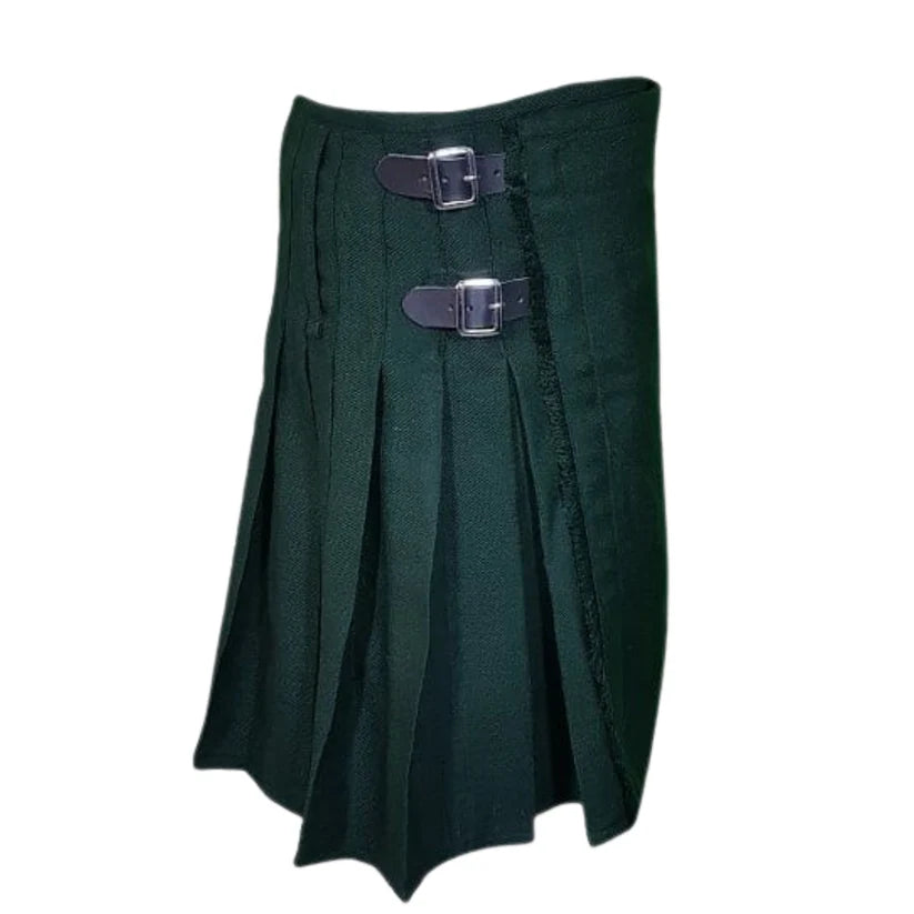 Solid Green 8 Yard 16oz Tartan Kilt for Men