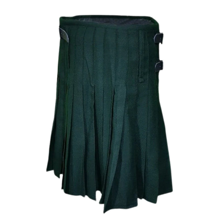 Solid Green 8 Yard 16oz Tartan Kilt for Men