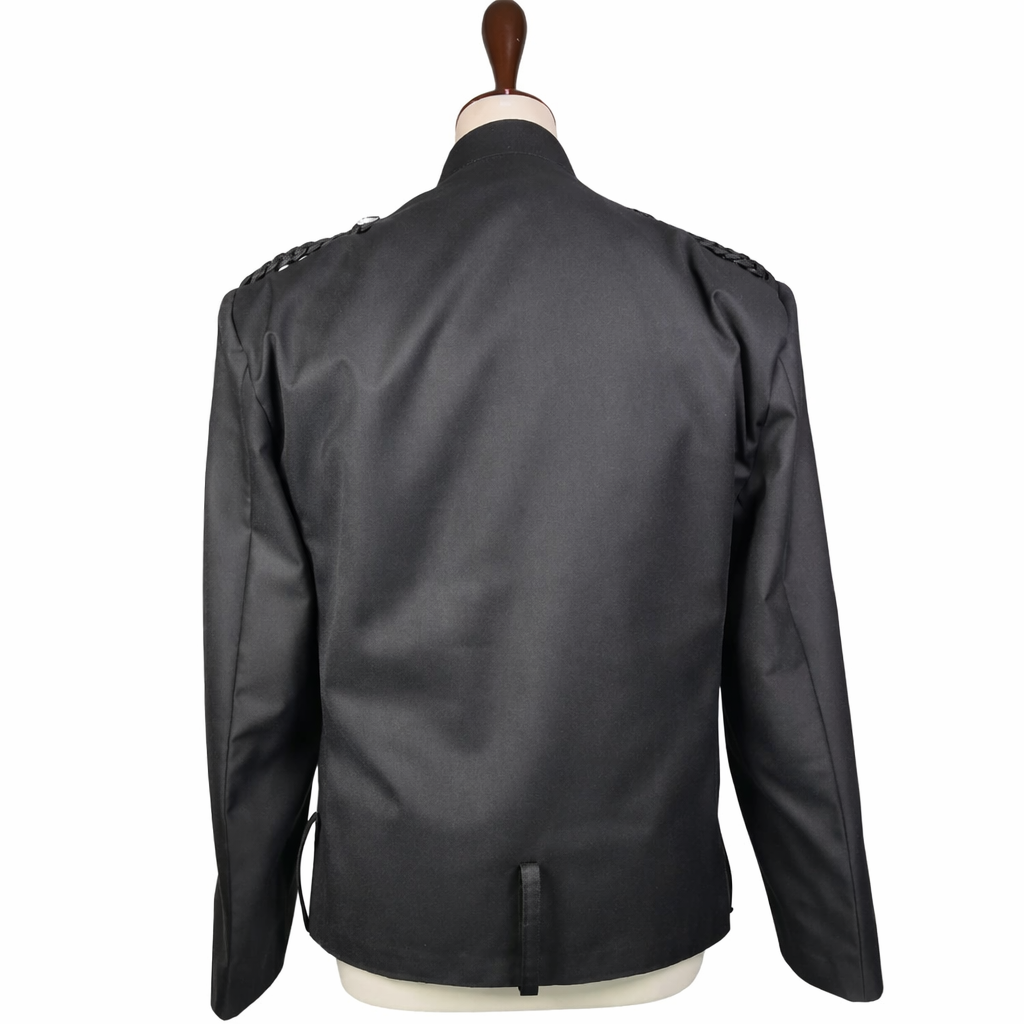 Black Montrose Doublet Kilt Jacket | Traditional Scottish Highland Dress Coat | Men’s Double-Breasted Formal Evening Jacket