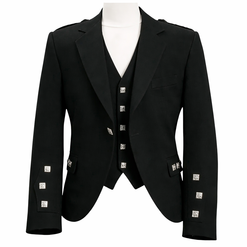 Premium Quality Argyle Kilt Jacket with Vest