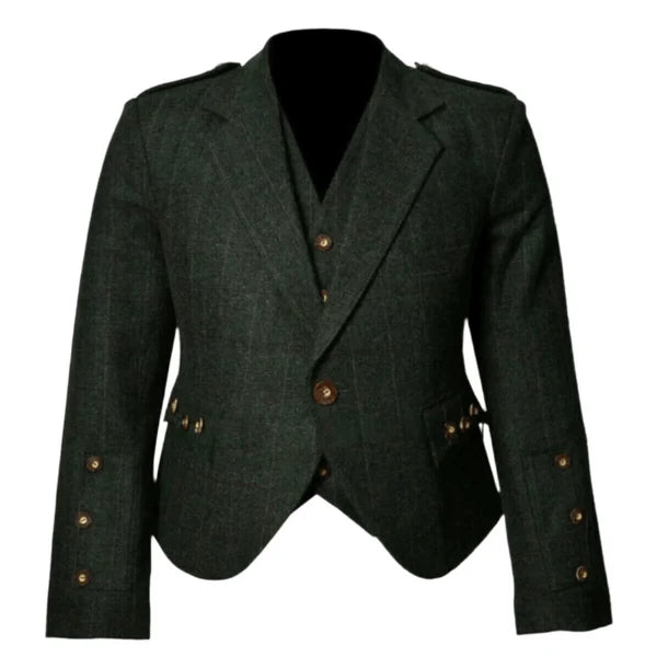 Traditional Scottish Tweed Argyll Kilt Jacket - A Modern Classic