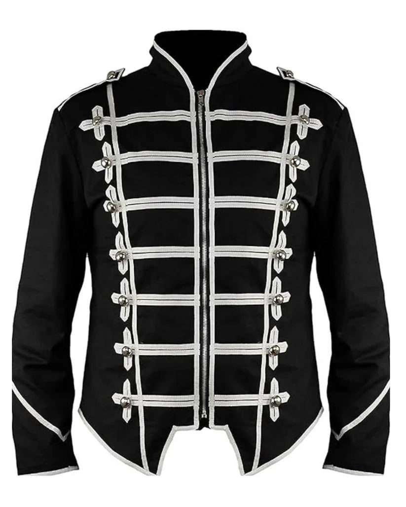 Steampunk Men’s Military Drummer Parade Jacket Gothic Clothing - Pride and Power